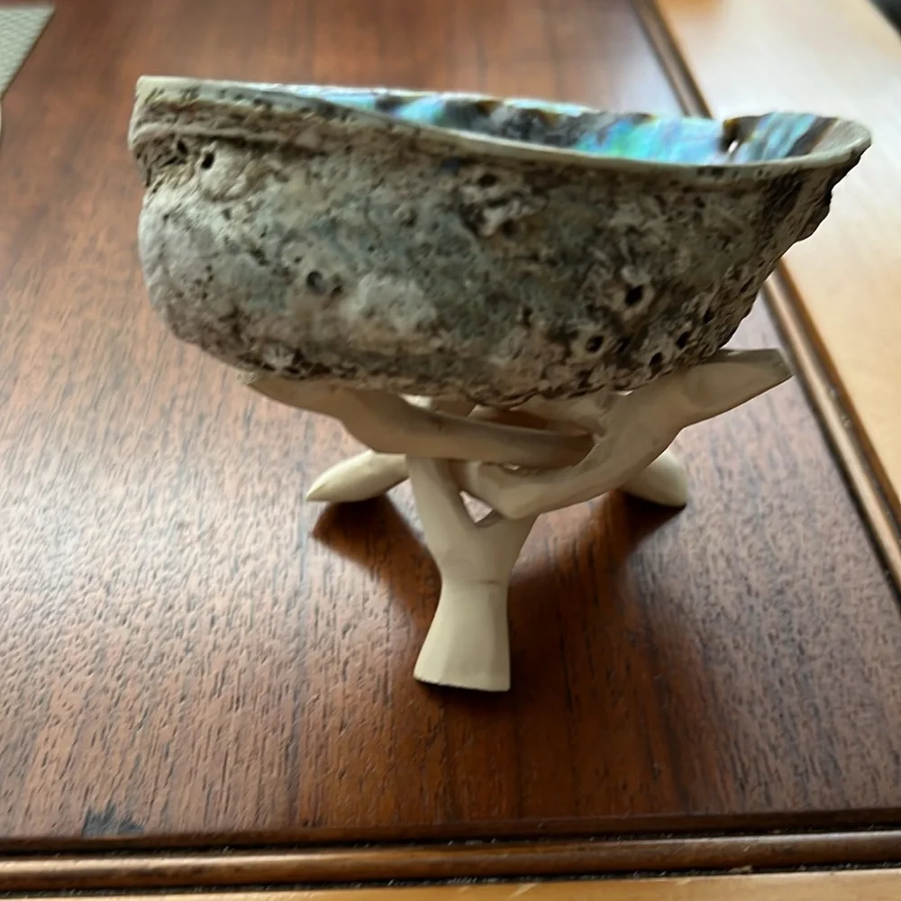 Abalone Shell Incense Burner-Smudge Bowl - Picture 7 of 13